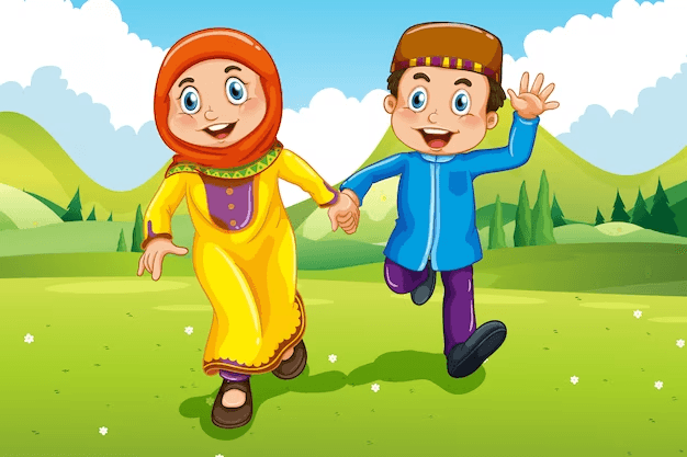 Picture of Muslim worshippers